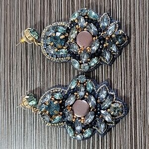 J.Crew Mixed Gem Statement Earrings